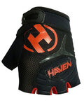 HAVEN Cycling fingerless gloves - DEMO SHORT - black/red