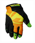 HAVEN Cycling long-finger gloves - SINGLETRAIL LONG - black/orange