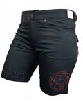 HAVEN Cycling shorts without bib - AMAZON LADY - black/red