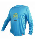HAVEN Cycling summer long sleeve jersey - NAVAHO LONG II - blue