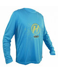 HAVEN Cycling summer long sleeve jersey - NAVAHO LONG II - blue