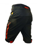 HAVEN Cycling shorts without bib - SINGLETRAIL HMS - black/red