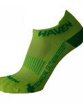 HAVEN Cycling ankle socks - SNAKE SILVER NEO 2PAK - yellow/green