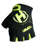 HAVEN Cycling fingerless gloves - DEMO KIDS - green/black