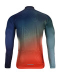 HOLOKOLO Cycling winter long sleeve jersey - AFTERGLOW WINTER  - multicolour/red