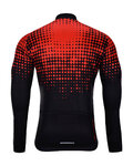 HOLOKOLO Cycling winter long sleeve jersey - INFRARED WINTER  - red/black