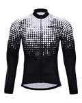 HOLOKOLO Cycling winter long sleeve jersey - POLAR WINTER  - white/black