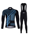 HOLOKOLO Cycling winter set - TRACE BLUE WINTER - blue/black