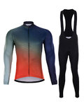 HOLOKOLO Cycling winter set - AFTERGLOW WINTER  - multicolour/red