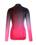 HOLOKOLO Cycling winter long sleeve jersey - DAZZLE LADY WINTER - pink/black