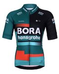 BONAVELO Cycling short sleeve jersey - BORA 2023 KIDS - green/black/red