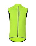HOLOKOLO Cycling gilet - WIND/RAIN - yellow