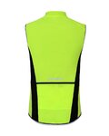 HOLOKOLO Cycling gilet - WIND/RAIN - yellow