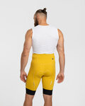 HOLOKOLO Cycling shorts without bib - ELITE - black/yellow