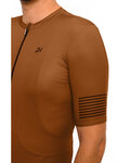 HOLOKOLO Cycling short sleeve jersey - VICTORIOUS - brown