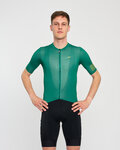 HOLOKOLO Cycling short sleeve jersey and shorts - VICTORIOUS GOLD - green/black