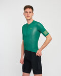 HOLOKOLO Cycling short sleeve jersey and shorts - VICTORIOUS GOLD - green/black