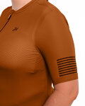HOLOKOLO Cycling short sleeve jersey - VICTORIOUS LADY - brown