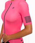 HOLOKOLO Cycling short sleeve jersey - VICTORIOUS LADY - pink