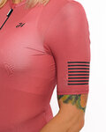 HOLOKOLO Cycling short sleeve jersey - VICTORIOUS LADY - red
