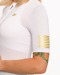 HOLOKOLO Cycling short sleeve jersey - VICTORIOUS GOLD LADY - white