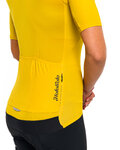 HOLOKOLO Cycling short sleeve jersey - VICTORIOUS LADY - yellow