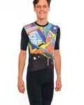 HOLOKOLO Cycling short sleeve jersey - FANTASY ELITE - black/multicolour