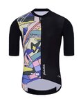 HOLOKOLO Cycling short sleeve jersey and shorts - ESCAPE ELITE - multicolour/black