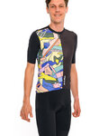 HOLOKOLO Cycling short sleeve jersey and shorts - ESCAPE ELITE - multicolour/black