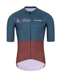 HOLOKOLO Cycling short sleeve jersey - VIBES - grey/red
