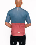 HOLOKOLO Cycling short sleeve jersey - VIBES - grey/red