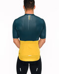HOLOKOLO Cycling short sleeve jersey and shorts - VIBES - green/black/yellow