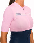 HOLOKOLO Cycling short sleeve jersey - VIBES LADY - blue/pink
