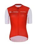 HOLOKOLO Cycling short sleeve jersey and shorts - VIBES LADY - red/white/black