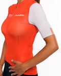 HOLOKOLO Cycling short sleeve jersey - VIBES LADY - white/red