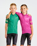 HOLOKOLO Cycling short sleeve jersey - FLOW JUNIOR - green/multicolour