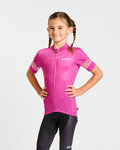 HOLOKOLO Cycling short sleeve jersey - FLOW JUNIOR - pink/multicolour