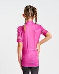 HOLOKOLO Cycling short sleeve jersey - FLOW JUNIOR - pink/multicolour