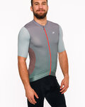 HOLOKOLO Cycling short sleeve jersey - INFINITY - red/grey