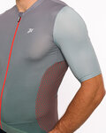 HOLOKOLO Cycling short sleeve jersey - INFINITY - red/grey