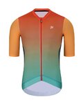 HOLOKOLO Cycling short sleeve jersey - INFINITY - orange/green/red