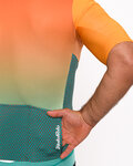 HOLOKOLO Cycling short sleeve jersey - INFINITY - orange/green/red