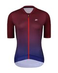 HOLOKOLO Cycling short sleeve jersey - INFINITY LADY - blue/bordeaux
