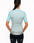 HOLOKOLO Cycling short sleeve jersey and shorts - INFINITY LADY - black/light blue