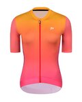 HOLOKOLO Cycling short sleeve jersey - INFINITY LADY - pink/orange