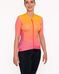 HOLOKOLO Cycling short sleeve jersey - INFINITY LADY - pink/orange
