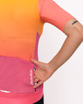 HOLOKOLO Cycling short sleeve jersey - INFINITY LADY - pink/orange
