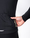 HOLOKOLO Cycling summer long sleeve jersey - VICTORIOUS GOLD ELITE - black