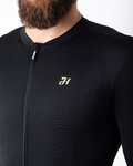 HOLOKOLO Cycling summer long sleeve jersey - VICTORIOUS GOLD ELITE - black