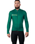 HOLOKOLO Cycling winter long sleeve jersey - VIBES WINTER - green